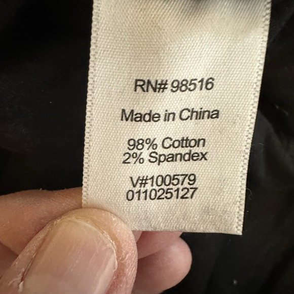 Coldwater Creek Natural Fit Corduroy Pants Black straight leg Size L (14-16) - Picture 10 of 10